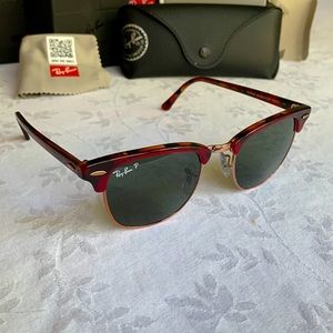 Ray-Ban Custom polarized Clubmaster with Case
